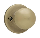 Kwikset 488P-5 antique brass single dummy door knob