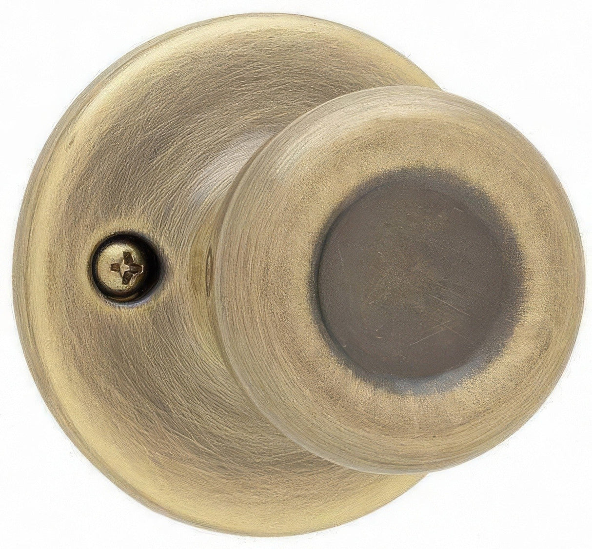 Kwikset 488T-5 antique brass single dummy door knob