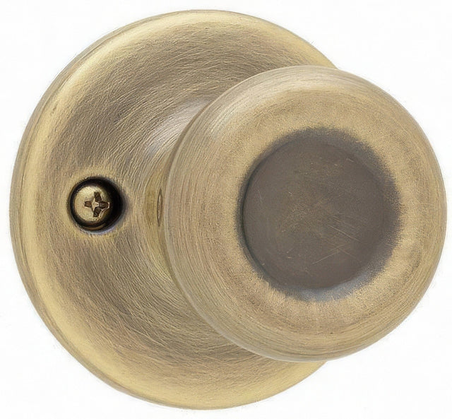 Kwikset 488T-5 antique brass single dummy door knob