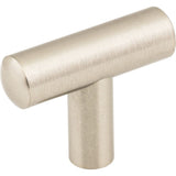 Jeffrey Alexander 48SN satin nickel t shaped cabinet knob