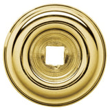 Baldwin 4902003 lifetime brass cabinet knob backplate