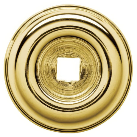 Baldwin 4902003 lifetime brass cabinet knob backplate
