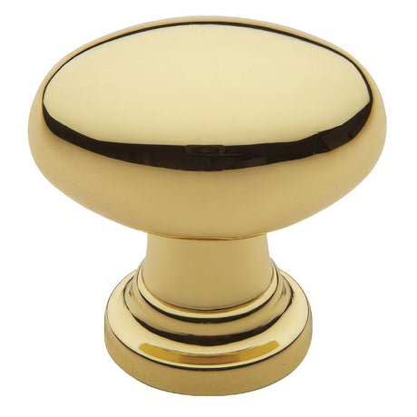 Baldwin 4910003 lifetime brass oval cabinet knob