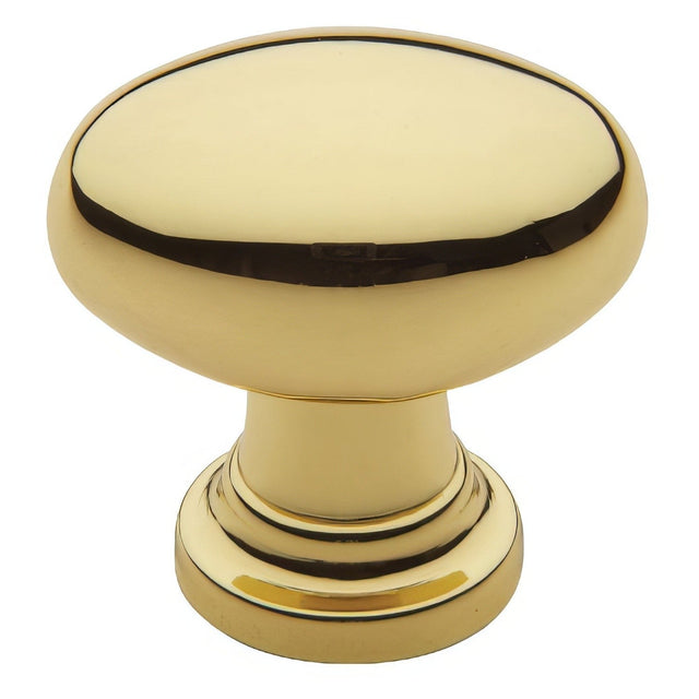Baldwin 4910003 lifetime brass oval cabinet knob
