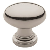 Baldwin 4910055 lifetime bright nickel oval cabinet knob