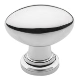 Baldwin 4910260 bright chrome oval cabinet knob