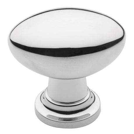 Baldwin 4910260 bright chrome oval cabinet knob