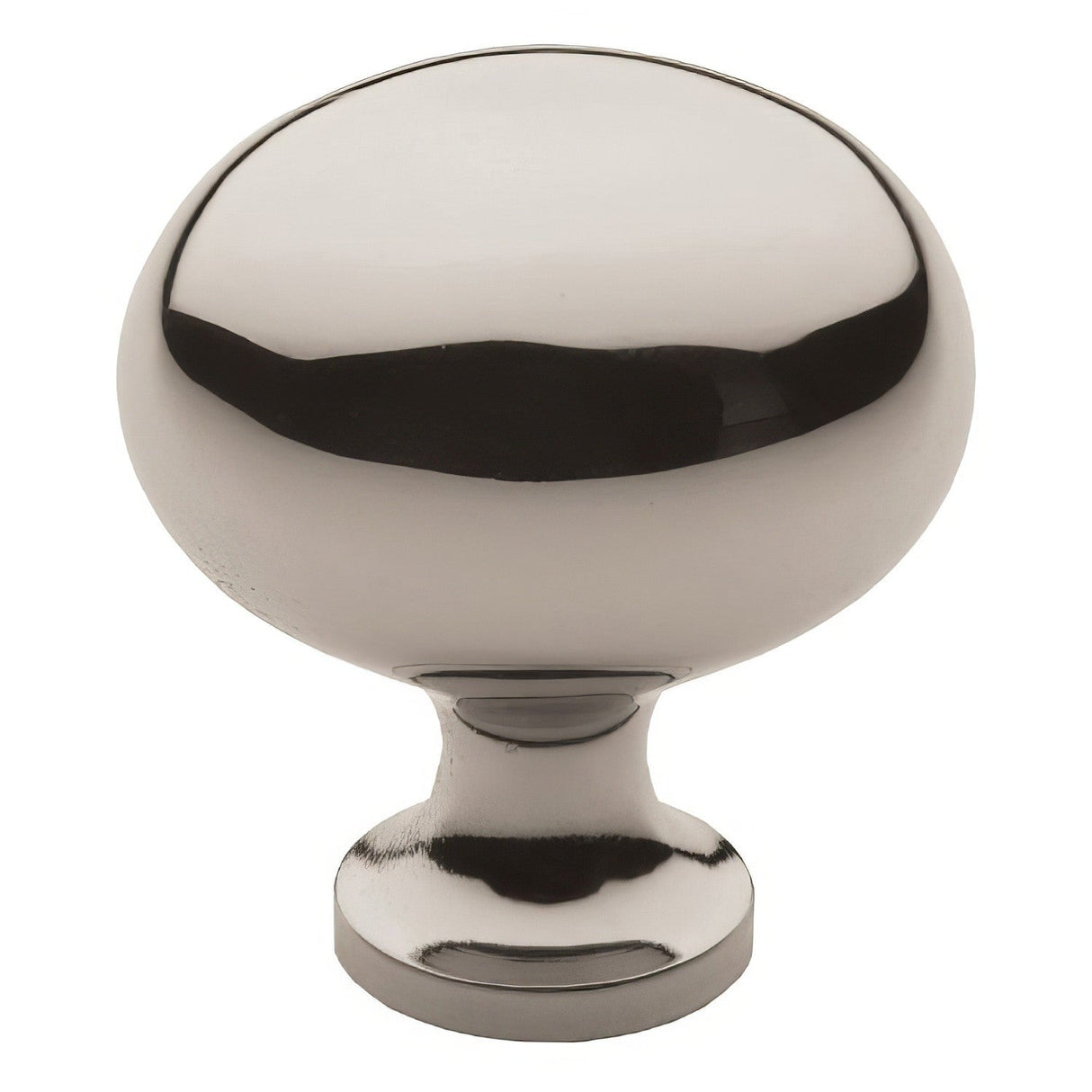 Baldwin 4913055 Pval oval cabinet knob in satin stainless, additional view