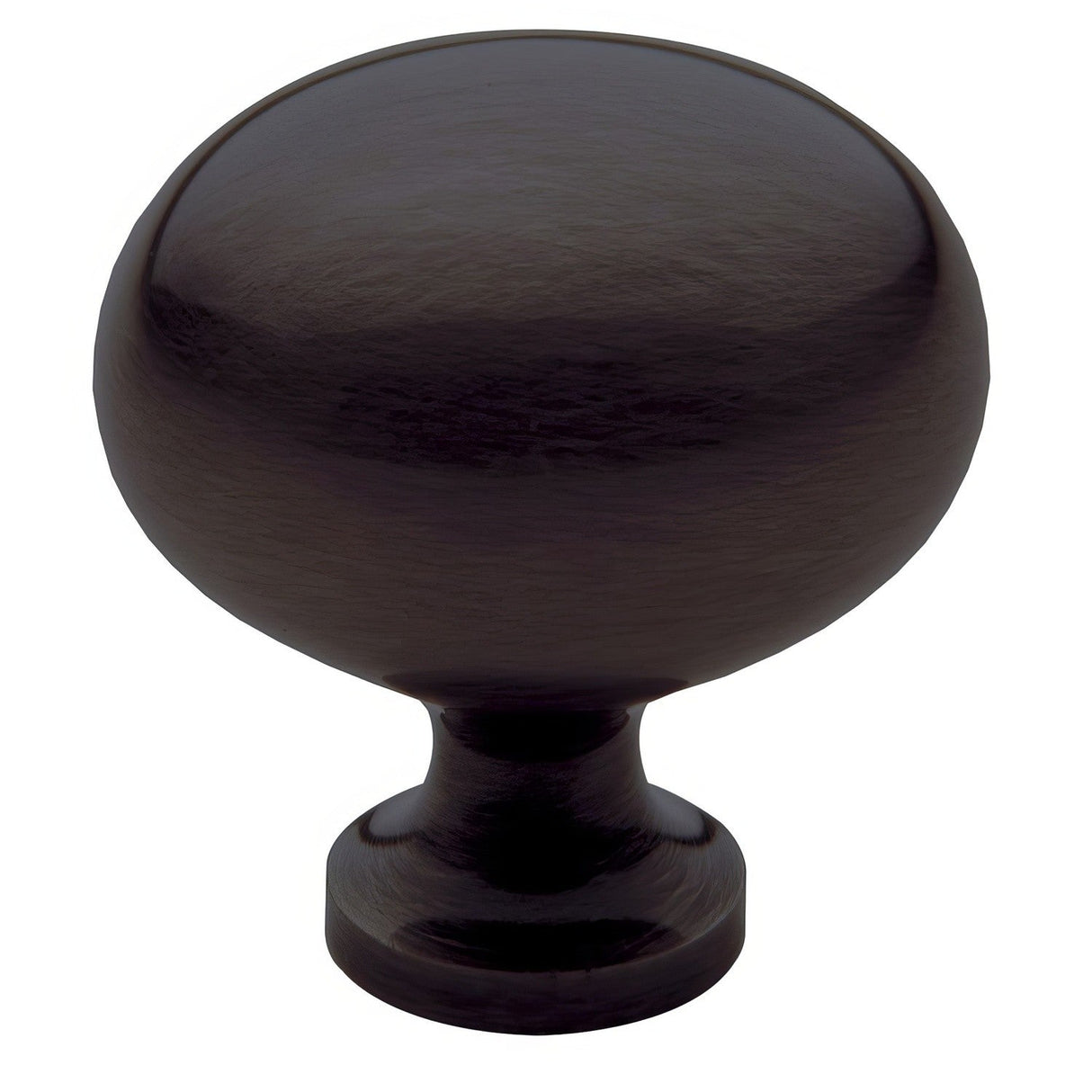 Baldwin 4913112 Pval oval cabinet knob in satin stainless, additional view