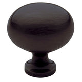 Baldwin 4913112 Pval oval cabinet knob in satin stainless, additional view