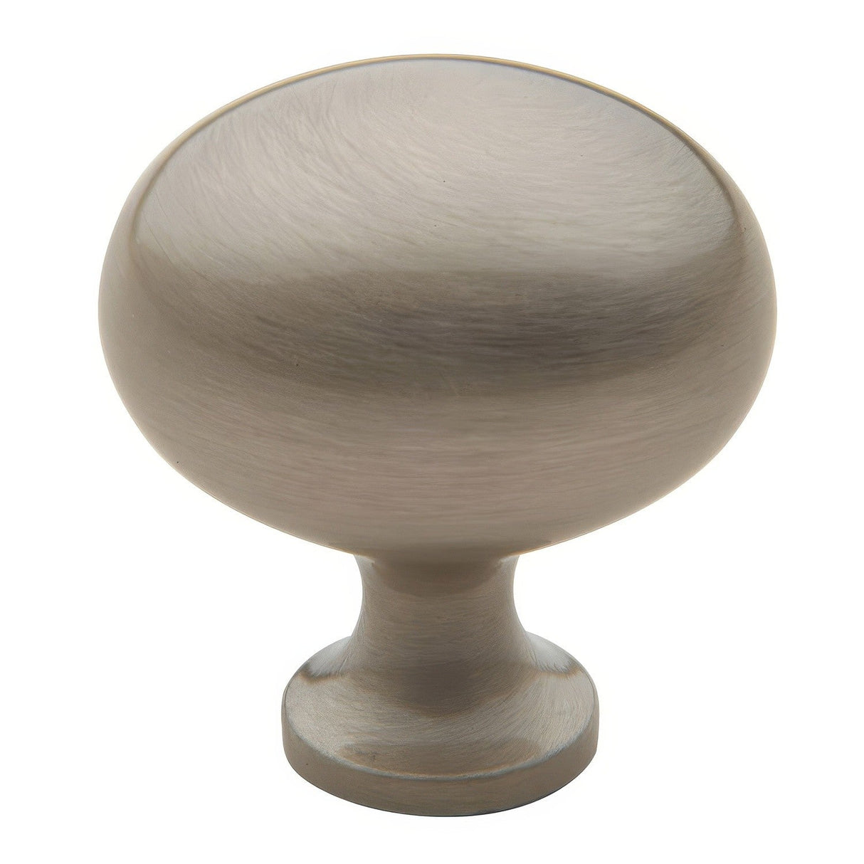 Baldwin 4913150 Pval oval cabinet knob in satin stainless, additional view