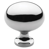 Baldwin 4913260 Pval oval cabinet knob in satin stainless, additional view