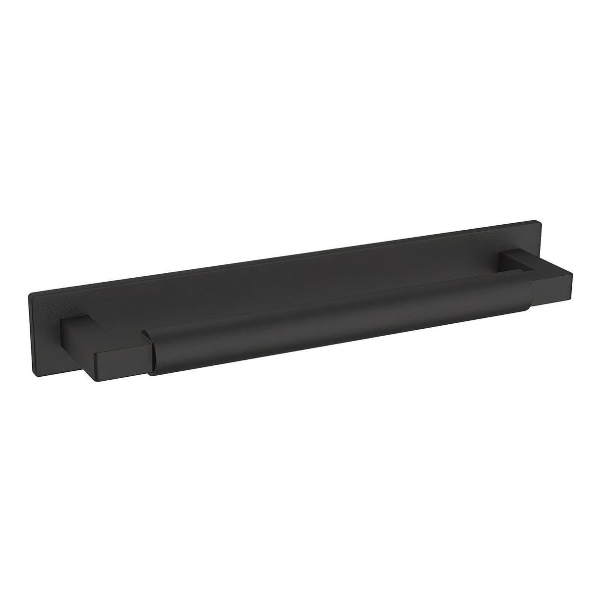 Baldwin 4927190 satin black cabinet pull backplate