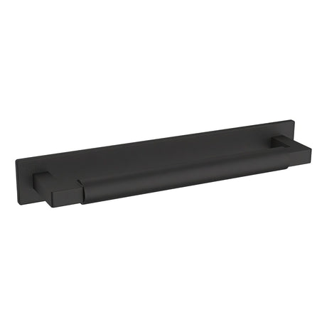 Baldwin 4927190 satin black cabinet pull backplate