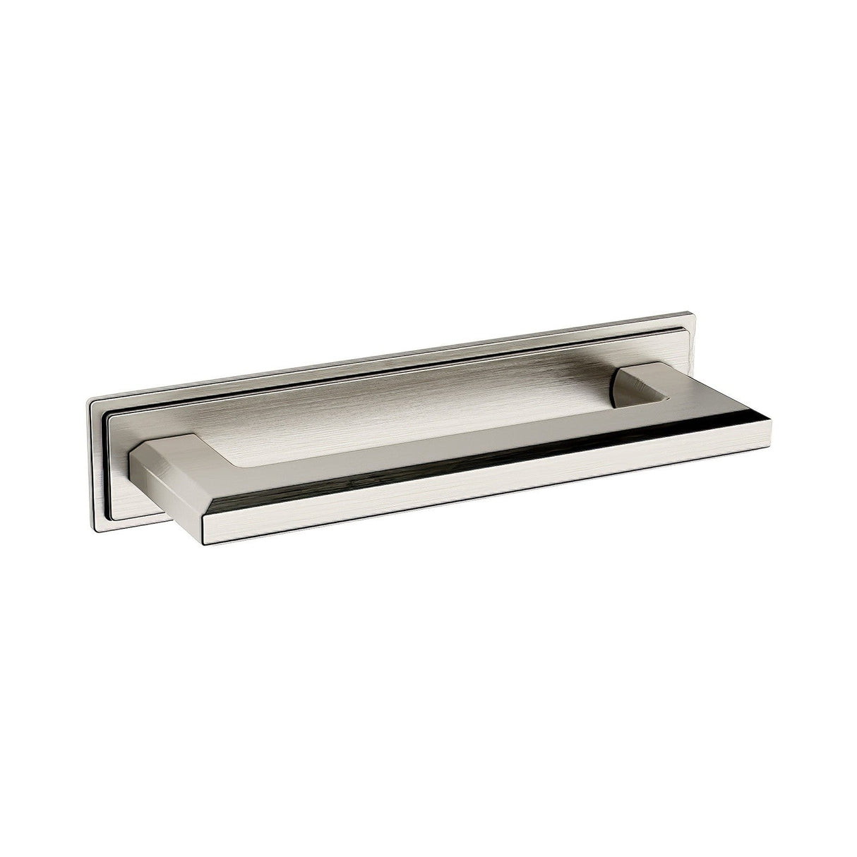 Baldwin 4940150 satin nickel cabinet pull backplate