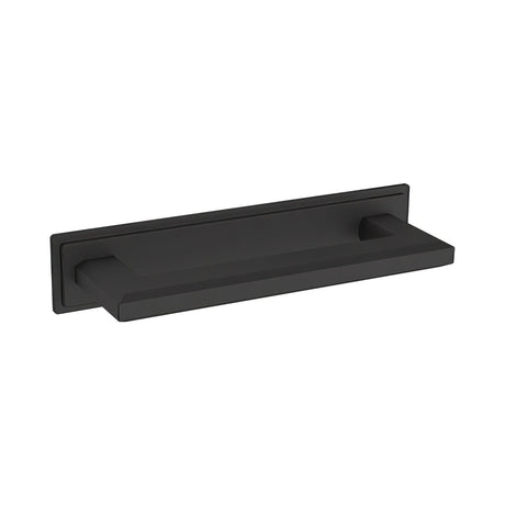 Baldwin 4940190 satin black cabinet pull backplate