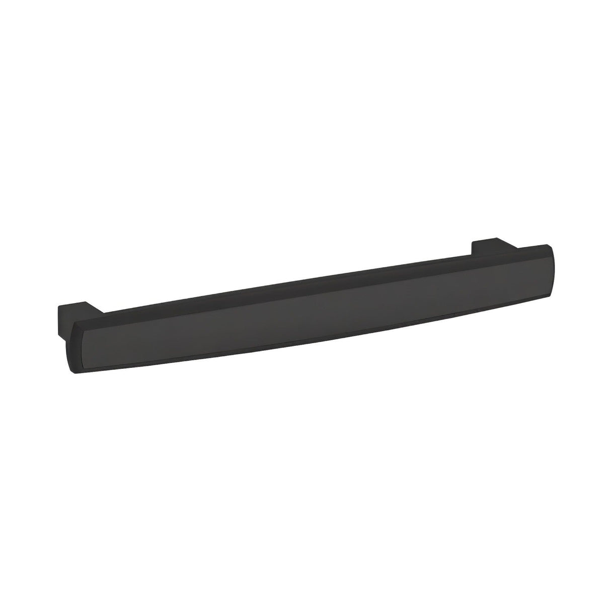 Baldwin 4947190 satin black rectangular cabient pull