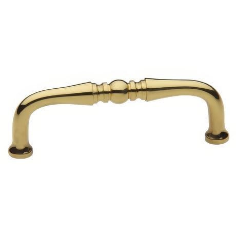 Baldwin 4964031 unlacquered brass arched cabinet pull