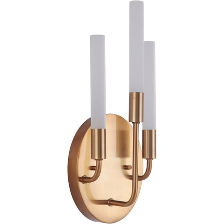 Craftmade 49663-SB-LED Valdi 3 Light LED Wall Sconce in Satin Brass