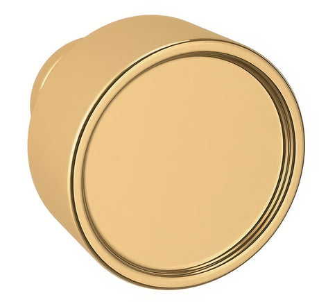 Baldwin 4973031 unlacquered brass round cabinet knob