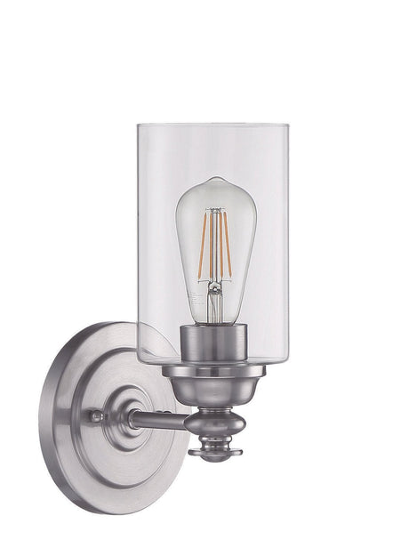 Craftmade 49801-BNK-C brushed polished nickel wall sconce