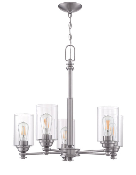 Craftmade 49825-BNK-C brushed polished nickel chandelier