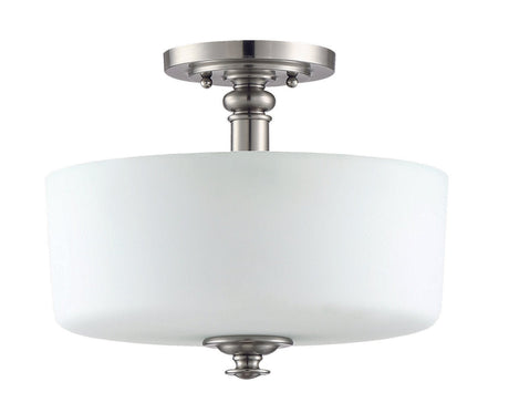 Craftmade 49853-BNK brushed polished nickel convertible semi flush