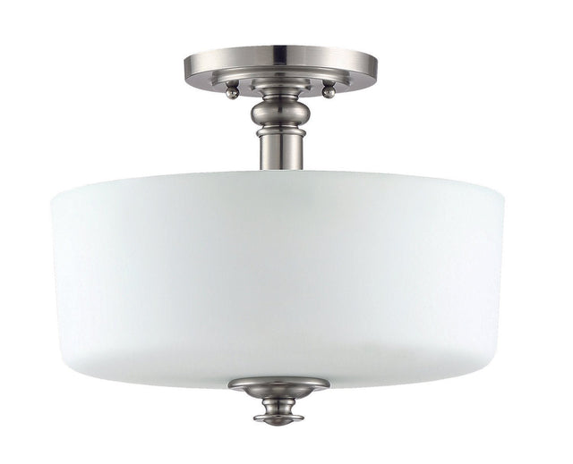 Craftmade 49853-BNK brushed polished nickel convertible semi flush