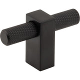 Jeffrey Alexander 498T-MB matte black cabinet knob