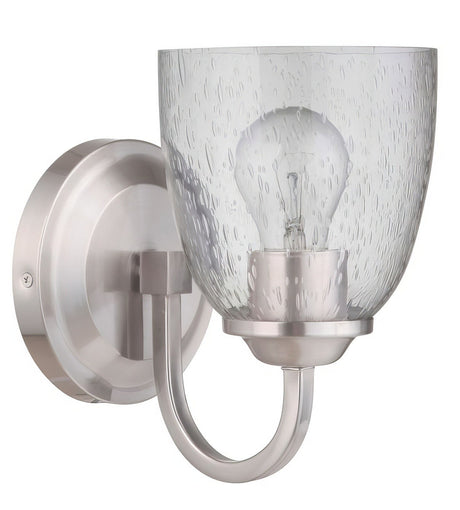 Craftmade 49901-BNK Serene 1 Light Wall Sconce Brushed Polished Nickel