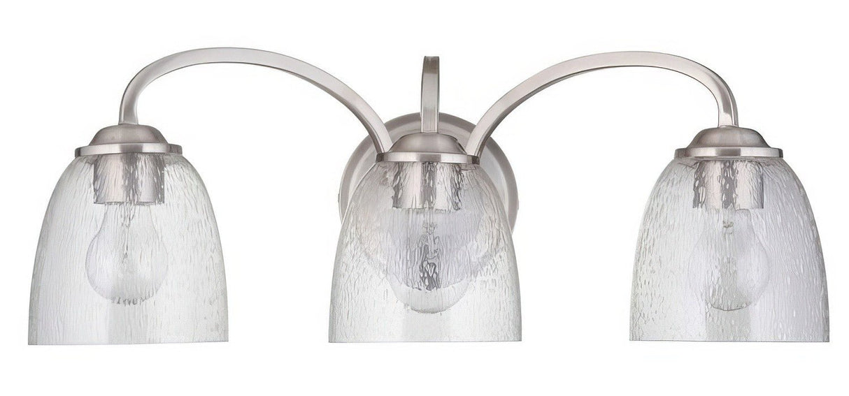 Craftmade 49903-BNK Serene 3 Light Vanity Brushed Polished Nickel