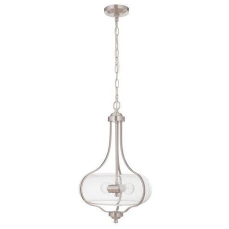 Craftmade 49992-BNK Serene 2 Light Pendant Brushed Polished Nickel