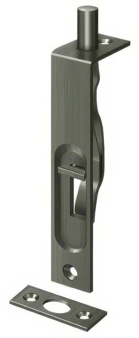 Deltana 4FBS15A antique nickel flush bolt