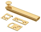 Deltana 4SBCS003 lifetime polished brass surface bolt