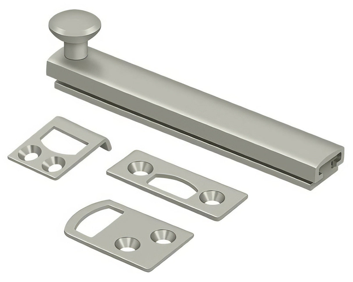 Deltana 4SBCS15 satin nickel surface bolt