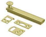 Deltana 4SBCS3 polished brass surface bolt