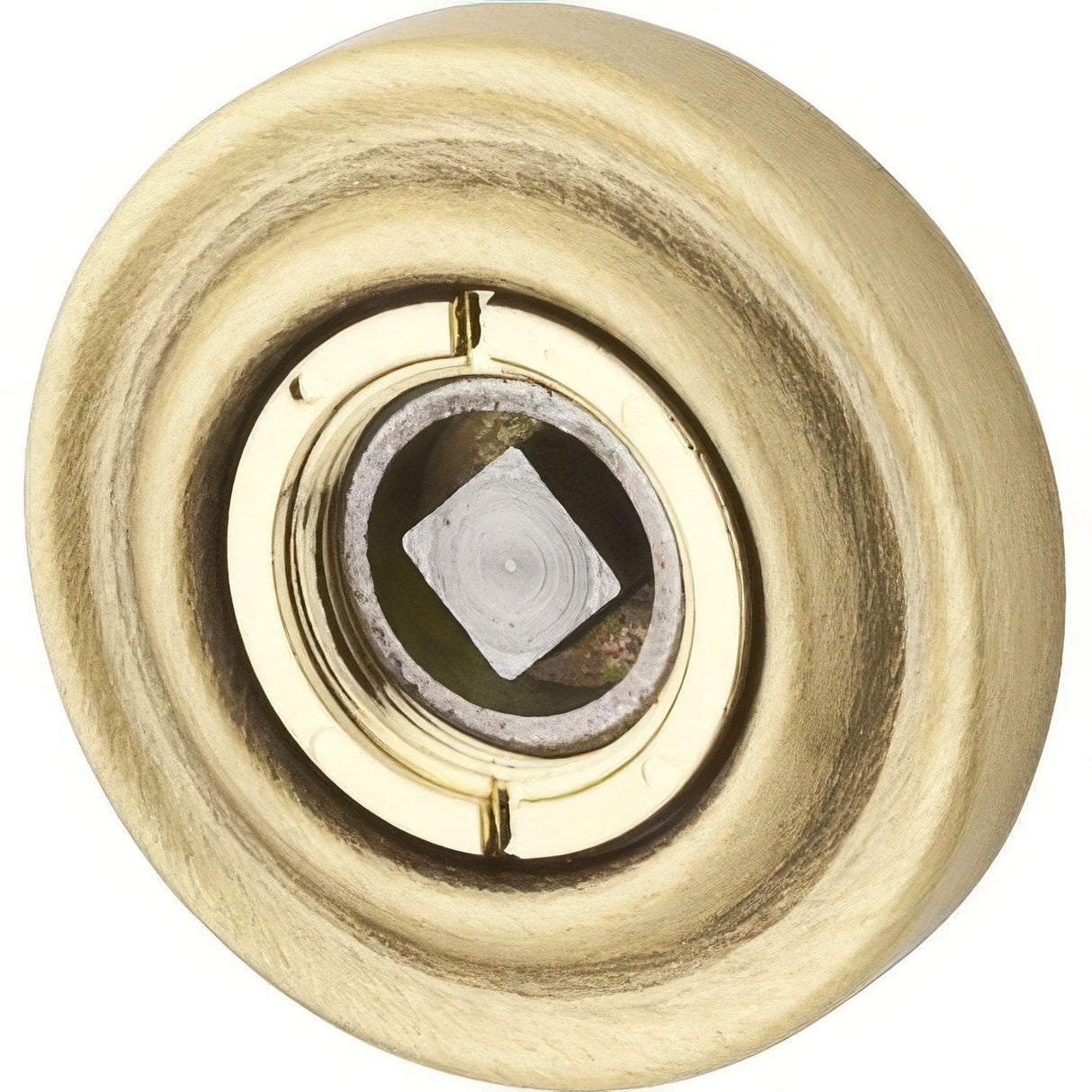 Baldwin 5002060FD satin brass and brown rosette