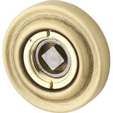 Baldwin 5002060FD satin brass and brown rosette