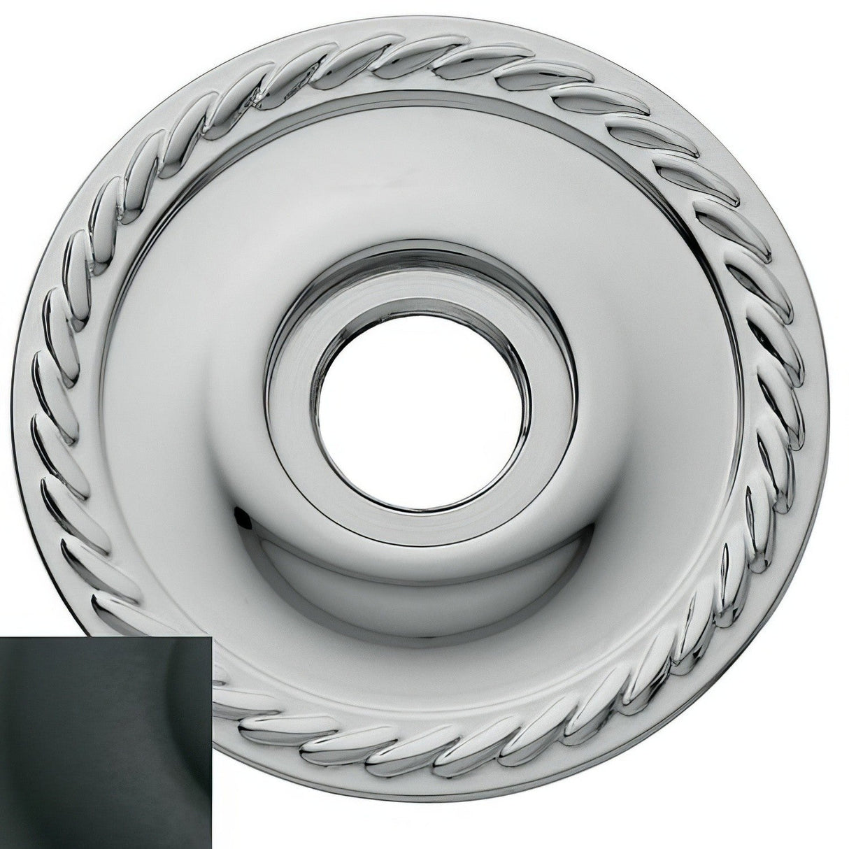 Baldwin 5004190IDM satin black rosette