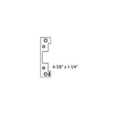 HES 501-OPTION-605 bright polished brass electric strike faceplate