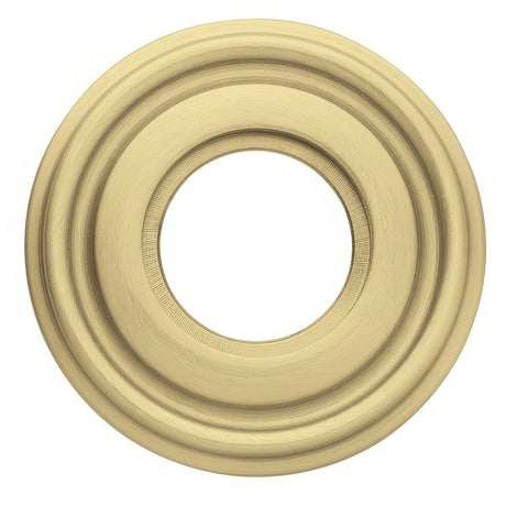 Baldwin 5010060 satin brass and brown rosette