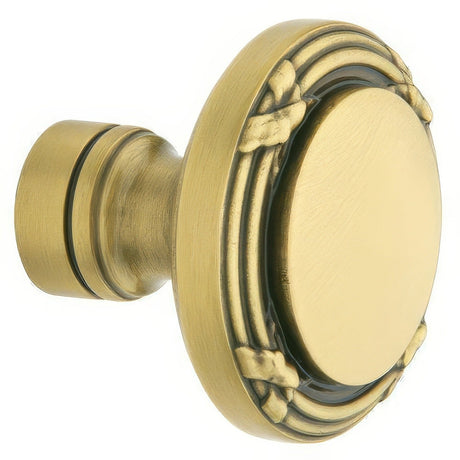 Baldwin 5013060MR satin brass and brown dummy door knob