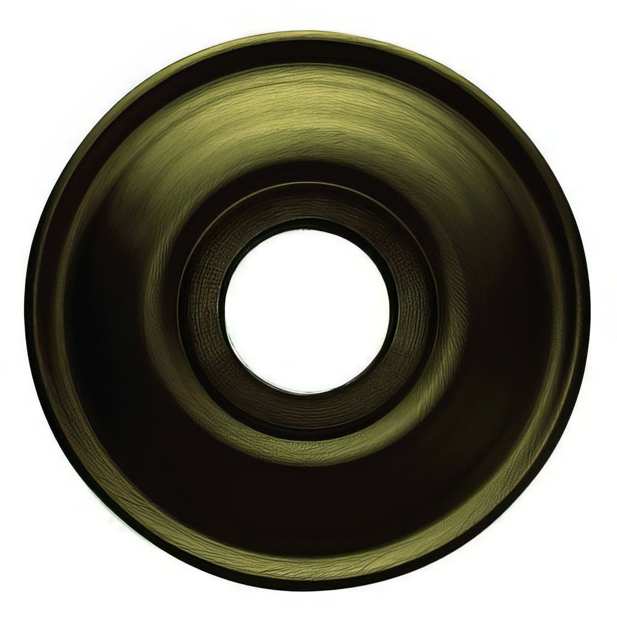 Baldwin 5017050 satin brass and black rosette