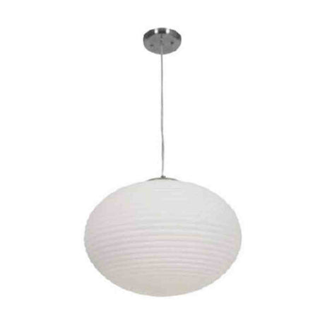 Access Lighting 50181LEDDLP-BS/OPL brushed steel glass pendant light