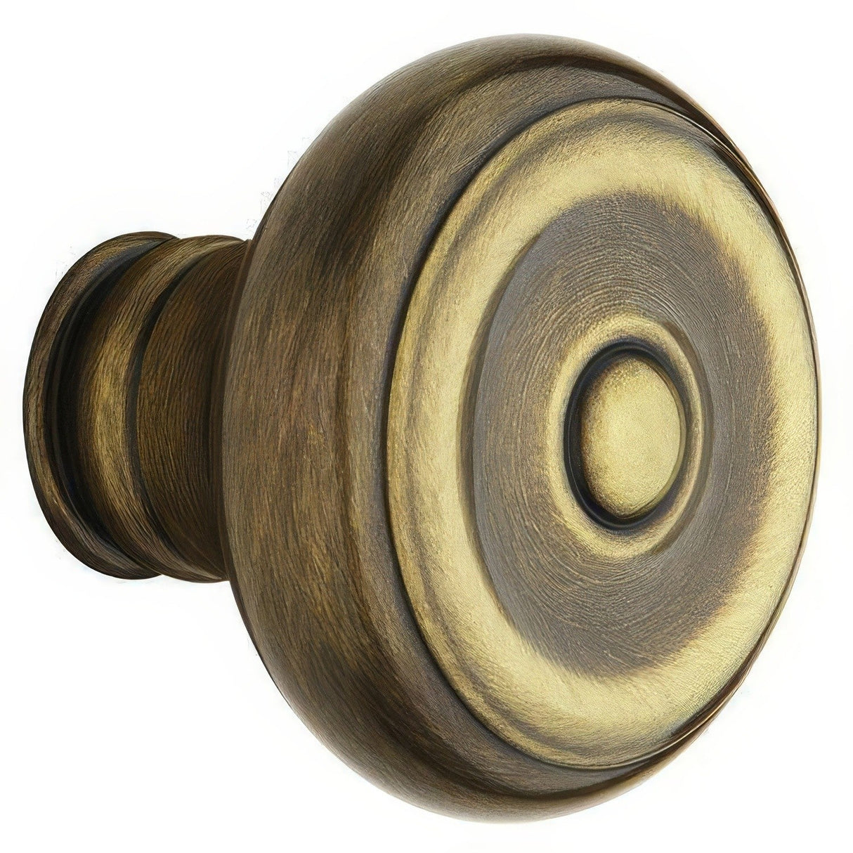 Baldwin 5020050IMR satin brass and black dummy door knob