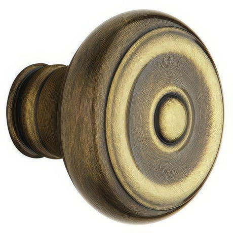 Baldwin 5020050IMR satin brass and black dummy door knob