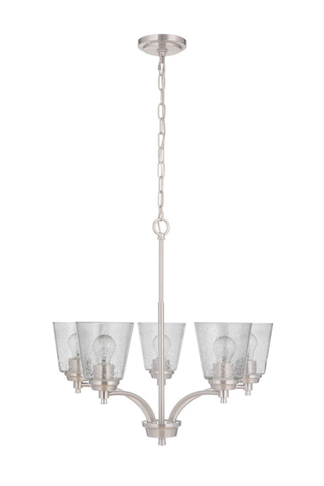 Craftmade 50225-BNK brushed polished nickel chandelier