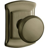 Baldwin 5023050IMR satin brass and black dummy door knob