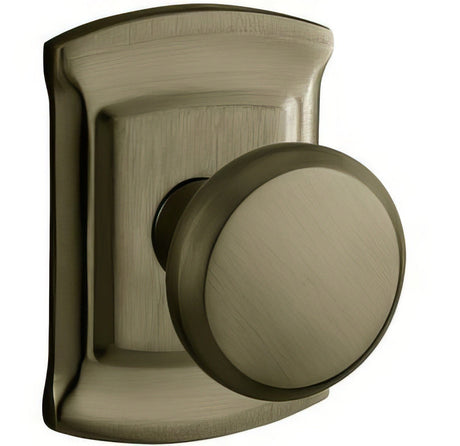 Baldwin 5023050IMR satin brass and black dummy door knob