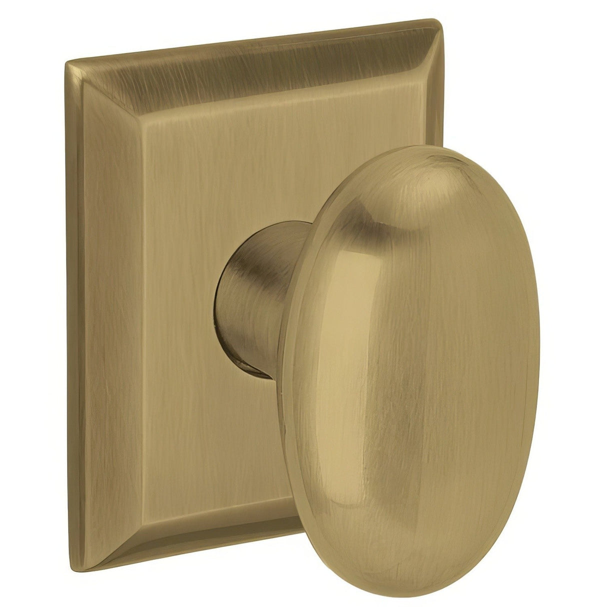 Baldwin 5024050IMR satin brass and black dummy door knob